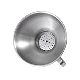 PAMINGONO Edelstahltrichter Mit Griff Für Öl Salz Soße Trichtersieb Für Küche Heimgebrauch Flüssigkeitstrichter Für Schnaps Wein