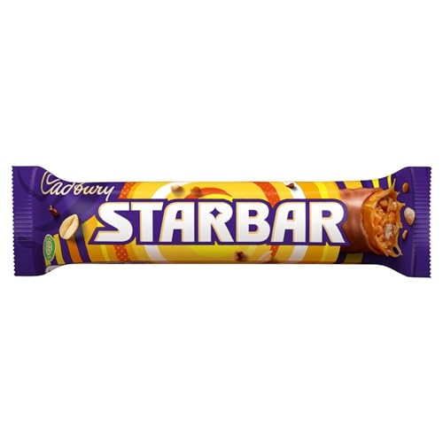 Cadbury Starbar Chocolate Bar, Milk Chocolate with Caramel & Peanut Centre, 49 g (Pack of 32)