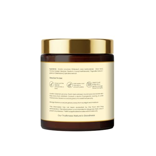 Image of Havintha Premium Spirulina Powder-Based Herbal Shampoo for Hair - 200g | Easy-to-Use Foaming Ayurvedic Shampoo | Anti Hair Fall & Anti Dandruff Care | Sulfate-Free with Shikakai, Aloe Vera & Methi Dana for Strong, Healthy & Voluminous Hair