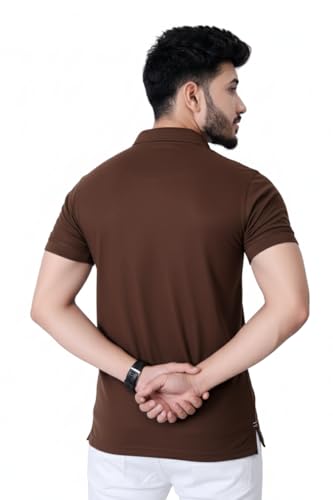 Image of Men's Premium Polo T-Shirt | Classic Collar | Smooth Finish | Half Sleeve Casual Wear (XS to 3XL)