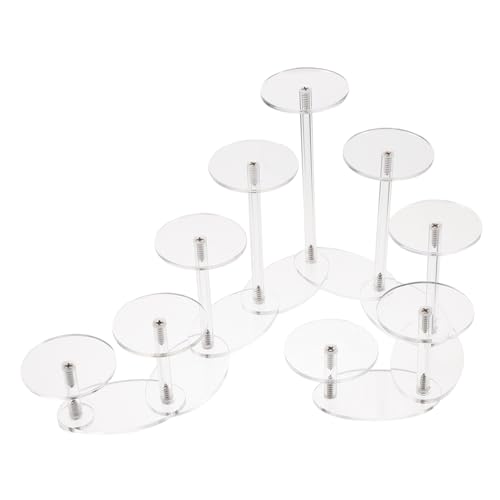 POPETPOP Expositor De Acrílico Tipo Escalera Para Tienda Transparente Estante De Exhibición Usado Organizador De Almacenamiento