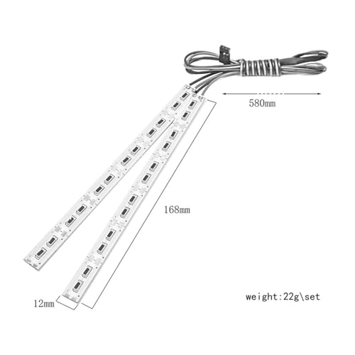 Luces vehículo RC para solucionar la falta de visibilidad en chasis de coche drift Axial y Traxxas 3