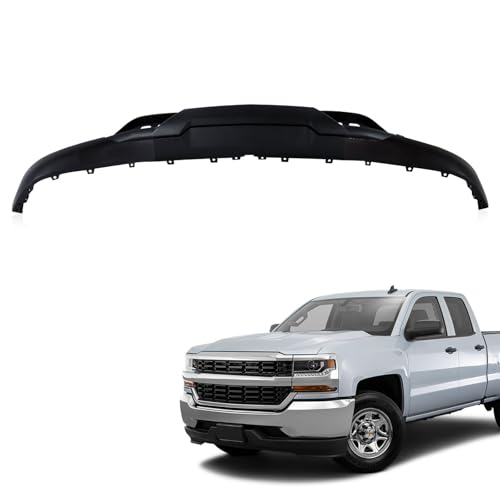 Front Bumper Lower Valance Compatible with Chevrolet Chevy Silverado 2016-2019 1500 LD W/Tow Hooks Holes Replace 84029773 GM1015134C