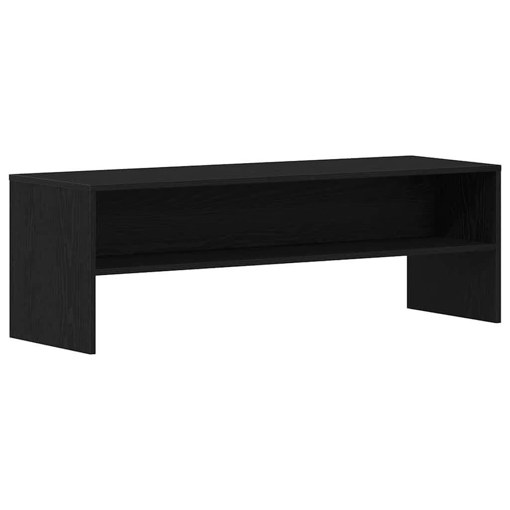 vidaXL Mueble de TV Madera de ingeniería Negro Roble 120x40x40cm