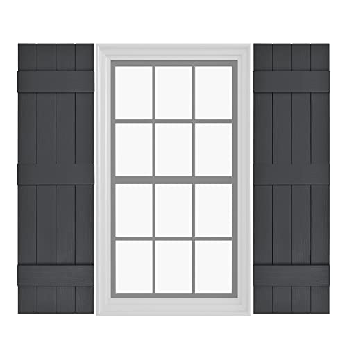Pontiac Trail Board & Batten Vinyl Shutters (1 Pair) | 14.5