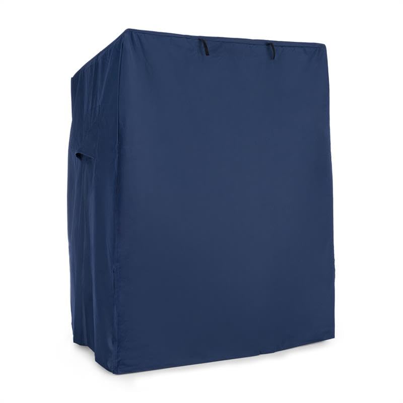 blumfeldt Protection Fauteuil Cabine Plage Housse étanche (115x160x90 cm, Ouverture Frontale avec 2 Fermetures autoagrippantes de Chaque côté) - Bleu