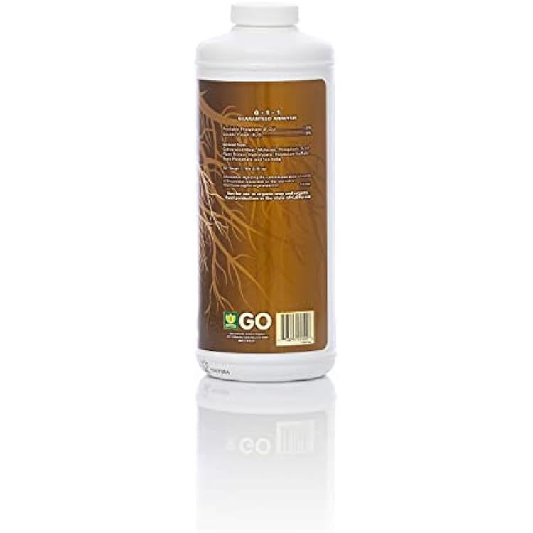 General Hydroponics General Organics BioRoot, Plant Food for the Roots, 0-1-1, 1 qt.