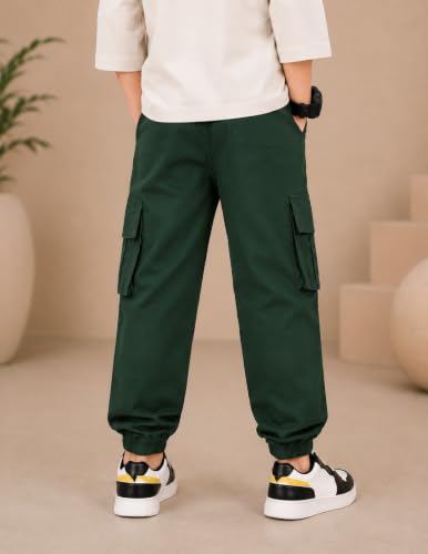 Image of TAGAS Boys Side Pocket Cargo Pant|| CargoPants|| Regular Slim Pant for Kids ||Relaxed Trouser ||Joggers Pant for Men ||Boy Loose Comfortable Cargos|
