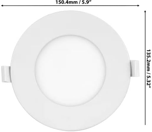 LUMINUS Elite LED Light Panels - Set of 6 Dimmable LED Panel Ceiling Light 13W Light Bulbs Soft White for Home Office Use - Energy Efficient 4 Inch LED Lights Pack