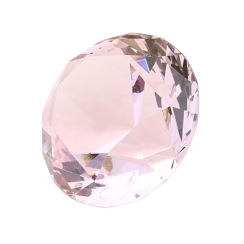 Diamante de cristal rosa: adorno hermoso que añade un ambiente romántico a tu celebración