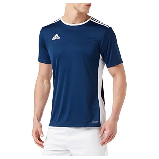 adidas Entrada 18 JSY T-Shirt, Hombre, Dark Blue/White, M