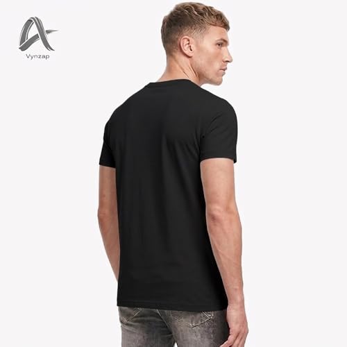 Image of Men's 100% Cotton Crew Neck T-Shirt | Regular Fit | Soft & Breathable | Casual Everyday Wear