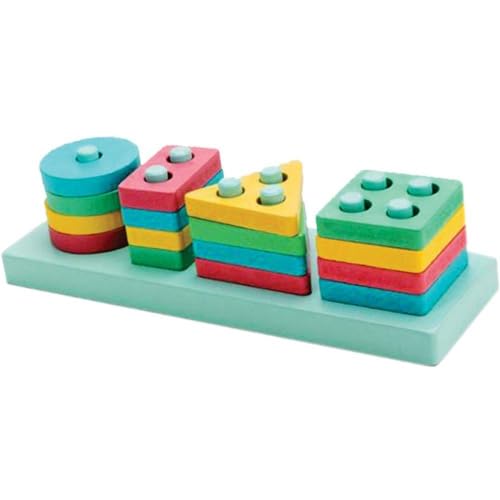 Brinquedo Encaixe Formas e Cores, 17 peças, Toy Mix