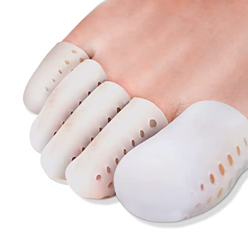 Protection Orteil Silicone, 12 PièCes Protege Orteil, Capuchons D'Orteils Respirantes, Pour Gros Orteil Et Autres Petits Orteils, éViter Les Ampoules Cors CallositéS, 2 Tailles Cover