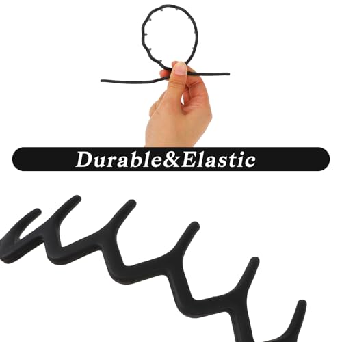 Wllhyf 561476_1+FINE TOOTH COMB 3 Pieces Sharks Tooth Hair Comb Plastic Non Slip Headband Wavy Teeth Hair Hoop Fashion Effortless Hairband Hair Accessory thumb #2