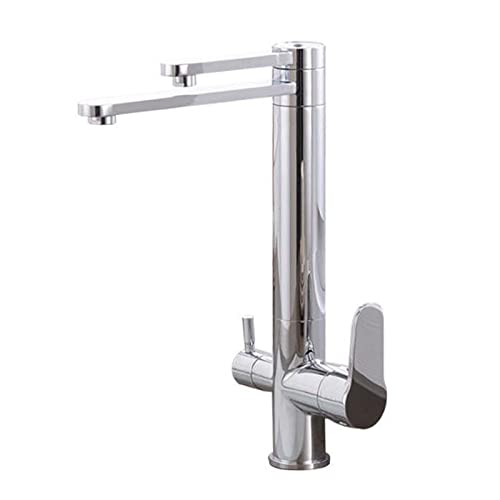 Robinet cuisine 3 voies eau filtrée et potable laiton fin de la corvée de bouteilles