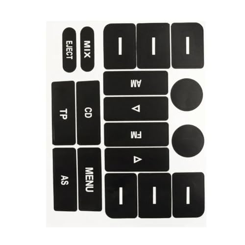 Autocollant bouton radio VW Golf 5 Passat sticker réparation