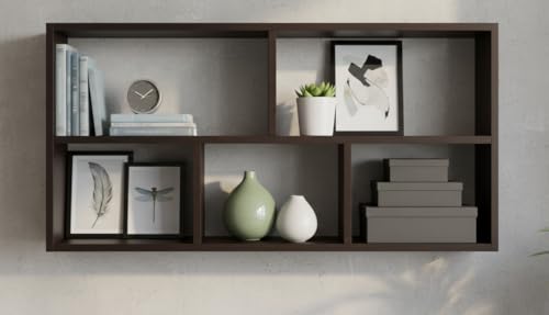 Image of Wall Shelf, 100 x 25 x 50 cm, Constructed Wooden Shelves | Shelves for wall | Wall Shelves for Bedroom, Living Room, Bathroom and Kitchen | Shelf | Wall Shelf for Interior Decoration