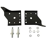 BST BSSP Multileaf Spring Shock Plate Kit For 1968 1969 1970 1971 1972 Chevy Nova 68-69 Camaro Pontiac Firebird Shock Mounting Brackets w/Studs Hardware