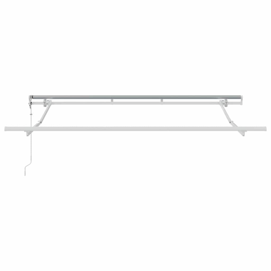 Toldo retráctil antracita 350 x 200 cm con mando a distancia – Toldo eléctrico articulado con marco de aluminio y funda de tela para jardín, terraza y patio