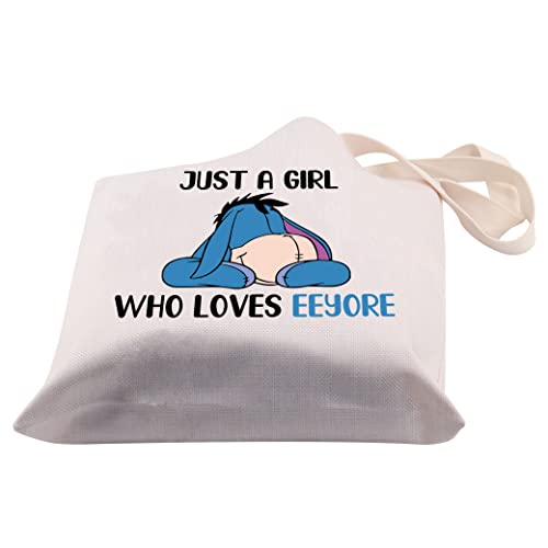 PLITI Eeyore Tote Bag For Women Just a Girl Who Loves Eeyore Donkey Lover Gift Eeyore Fans Gift (Girls loves Eey TGU ) - Image 4