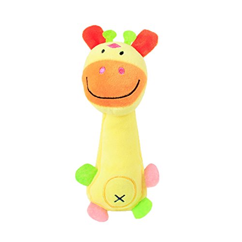 JOUSE Jouet amusant en forme d'animal mignon pour chiot et chiot - Doux - Girafe grinçante Cover