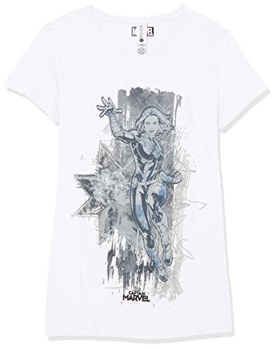 T-shirt Marvel blanc fille taille M : vêtement souple anti-irritation