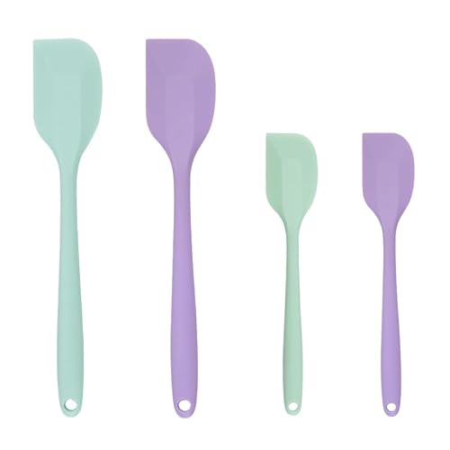 BLUGUL 4 Stück Silikon Spatel, Teigschaber Set, Hitzebeständig BPA Frei, Messerförmig, Groß und Klein (GN+PR)., 10.83 €
