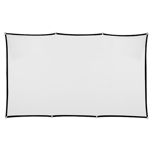 120 Inch Projector Screen, Foldable Soft Polyester Projector Movies Screen 160 Degree Wide Viewing Angle for Indoor Outdoor Camping
