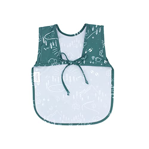 BapronBaby Pine Forest Bapron - Soft Waterproof Stain Resistant Bib - Machine Washable - 6m - 5yr - (Sz Preschool 3-5yrs)