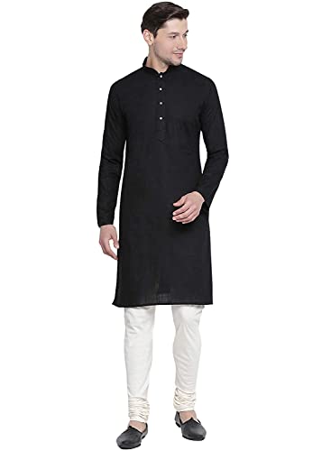 Image of Royal Kurta Mens Cotton Long Kurta Pyjama Set