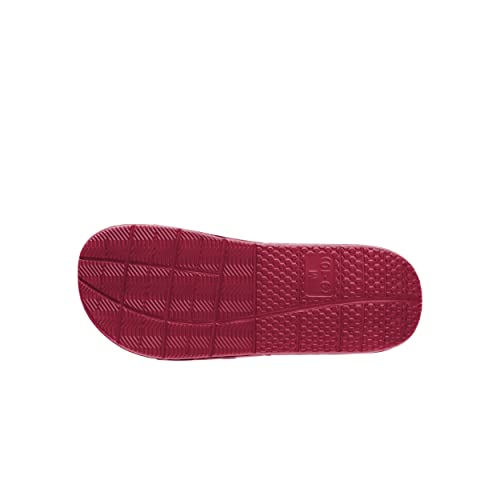 Image of FOCO mens NFL Team Stripe Logo Athletic Sport Shower Flip Flop Sandals Gel Slides