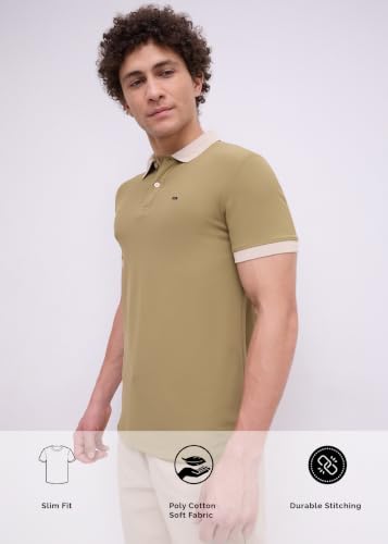 Image of Nostrum Mary Half Sleeve Polo T-Shirt with Two-Tone Collar, Stylish T Shirt for Men, Polo Tshirts for Men, Cotton T Shirt for Man, Casual Tshirt for Mens Boys