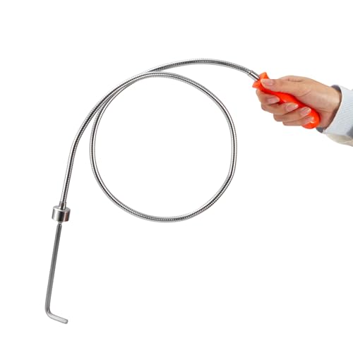 Flexible Arm Longer Magnetic Pick up Tool - 20LB Pull Force,44”Long,Bendable Magnet Sweeper Stick,Long Flexible Retriever Stick,Gift for Home or Auto Men Women Husband Birthday Father's Day,Christmas - Thumbnail 4