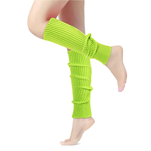 Image of ONUPGO Leg Warmers for Women 80s Sport Headband Wristbands Neon Leg Warmers Set - 80s Workout Clothes 90s Outfit for Women