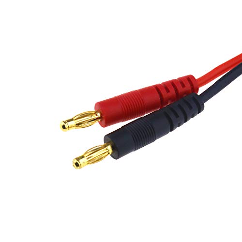 Cable con conector XT30 16AWG a Banana 4mm miniatura 4