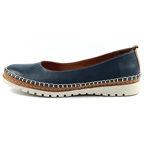 Lunar Ladies Dove Navy Soft Leather Pumps Cover