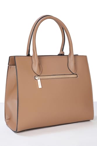 Image of Allen Solly Women's Large Tote Shoulder Bag | Vegan Leather | Multiple Pockets | Secure Zip Closure | Casual Outings