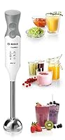 Bosch Stabmixer ErgoMixx, Edelstahl-Mixfuß, Mix- und Messbecher, 2 Geschwindigkeitsstufen, leichtes Gehäuse, 4-Klingen-Messer, einfache Reinigung, 600 W, weiß/grau, MSM66110 – Ansicht 8