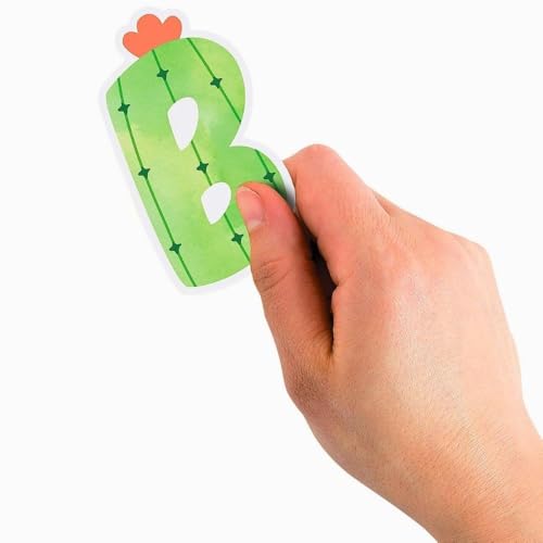 Tableau d'affichage Cactus lettres éducatives pour apprendre à lire - 3