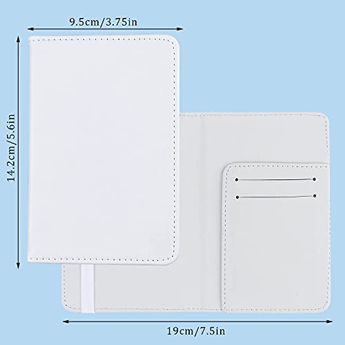 4 Pieces Diy Sublimation Passport Holder Covers, Pu Leather Blank Heat Transfer Travel Passport Book Holder Wallet Cover For Passport, Business Cards, Credit Cards, Boarding Passes #TOP3