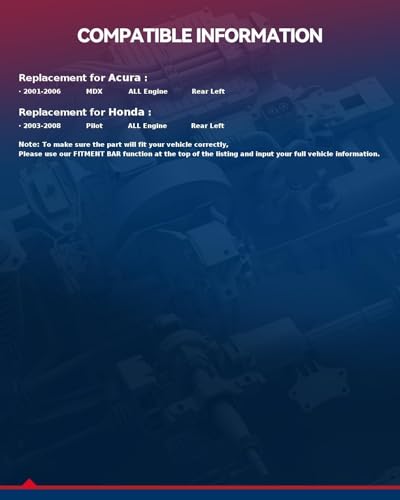 Image of KAX Rear Left Brake Caliper Compatible for Honda Pilot 2003-2008, Acura MDX 2001-2006, 19-B2675 Brake Caliper Assembly with Bracket