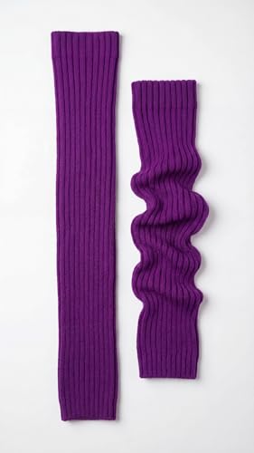 Image of Women's Cable Knit Leg Warmers - Ribbed Knee High Boot Socks for Winter, Layering & Dance Warmups