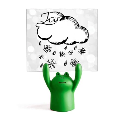Porte-mémo flocon de neige grenouille peint pour ne plus perdre vos notes