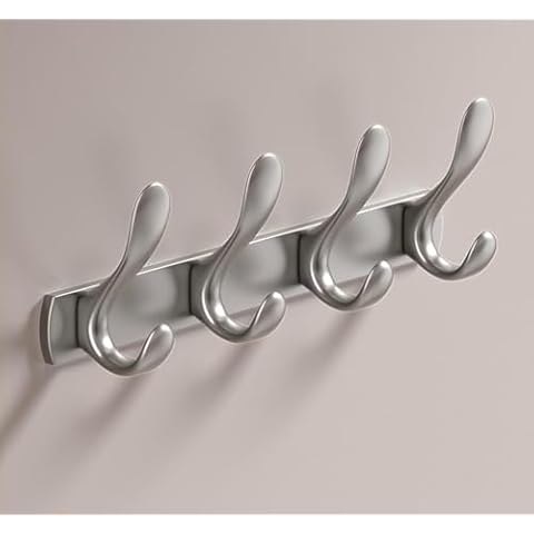 YUET 4 Door Wall Mounted Coat Hooks Cover