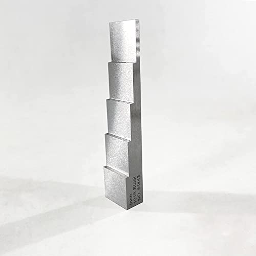 Bloque de calibración de 5 pasos para medidor ultrasónico de espesores, material acero 1018, espesores: 0,100", 0,200", 0,300", 0,400", 0,500" miniatura 5