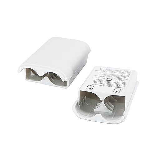 Image of 2 Pack Battery Cover Case for Xbox 360 Wireless Controller,Replacement Battery Pack Shell Compatible with Xbox 360 - White