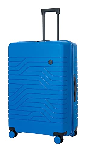 Bric's B|Y Ulisse Expandable Spinner Suitcase - 28 Inch Travel Luggage With Tsa-Approved Lock And Hard Exterior - Electric Blue #TOP1