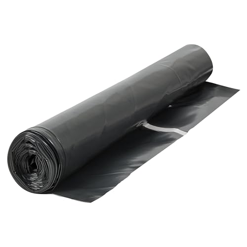 Image of ROBERTS 70-116 Moisture Barricade 6 mil Polyethylene Film for Vinyl, Laminate SPC, Engineered Wood Floors - 300 sq. ft. Roll, Black