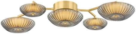 Corbett-Standard 512-05-VPB Birmingham - 5 Light Wall Sconce - 40.25 Inches Tall and 20.75 Inches Wide - Vintage Polished Brass